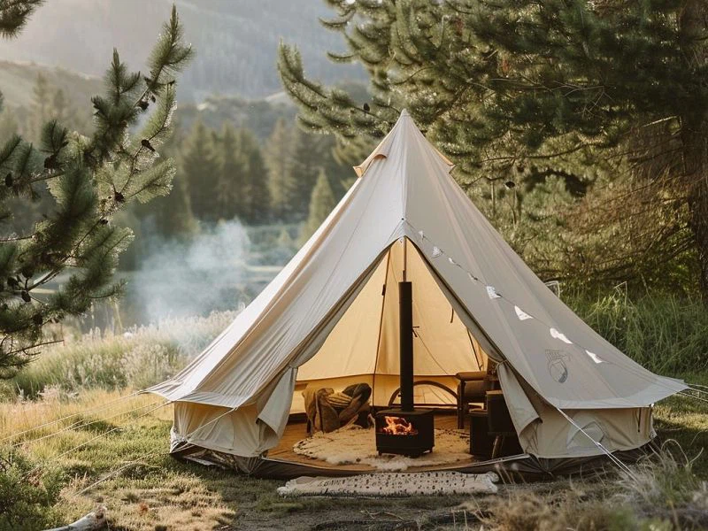 Tenda de lona com fogão para venda