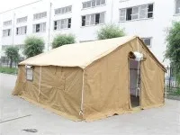 Estrutura de Tenda Militar com Fogão